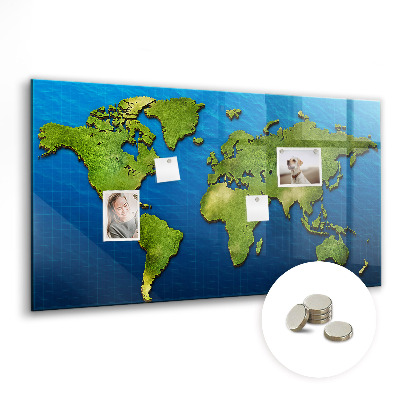 Painel magnético Mapa mundial