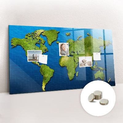 Painel magnético Mapa mundial