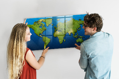 Painel magnético Mapa mundial
