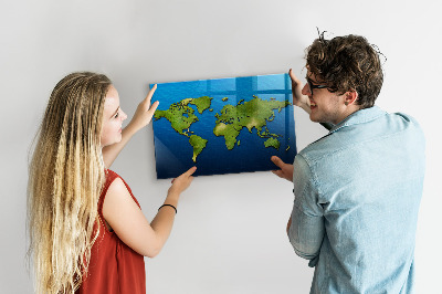 Painel magnético Mapa mundial
