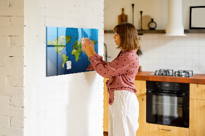 Painel magnético Mapa mundial