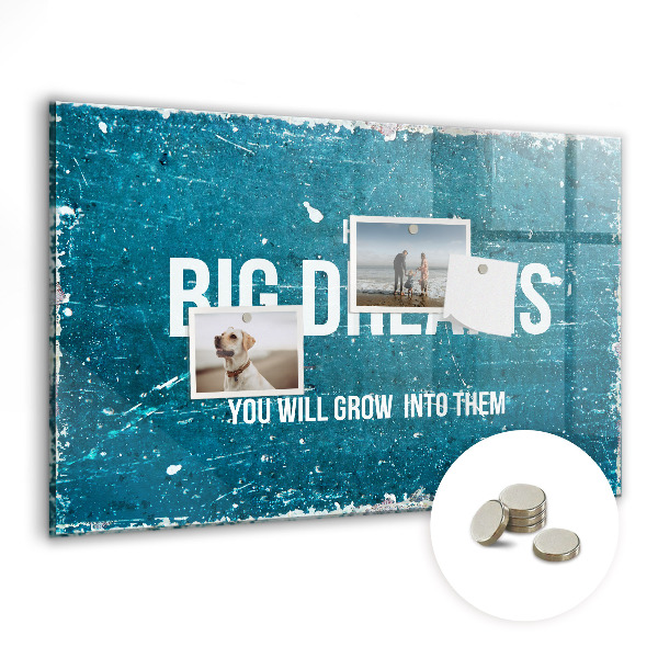 Quadro magnético de parede Texto motivacional