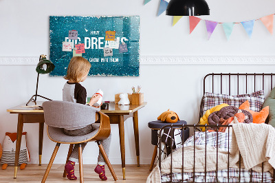 Quadro magnético de parede Texto motivacional