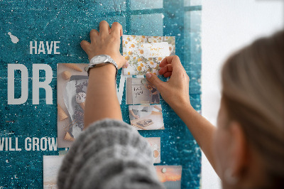 Quadro magnético de parede Texto motivacional