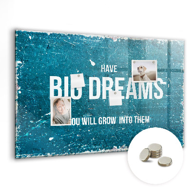 Quadro magnético de parede Texto motivacional