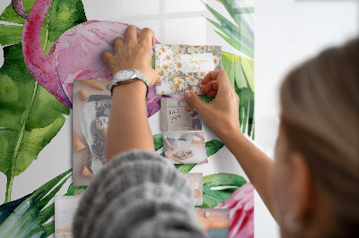 Quadro magnético decorativo Flamingos da natureza