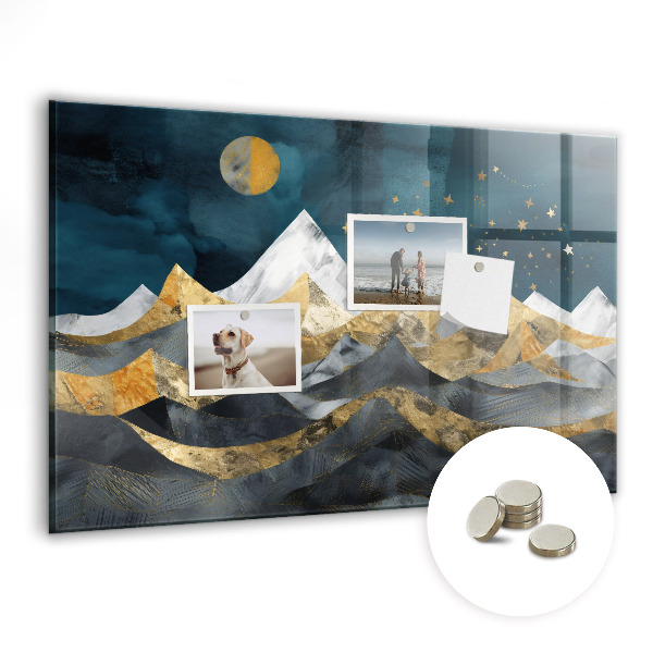 Quadro magnético decorativo Montanhas à noite