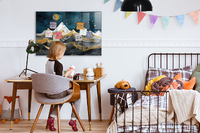 Quadro magnético decorativo Montanhas à noite