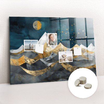 Quadro magnético decorativo Montanhas à noite