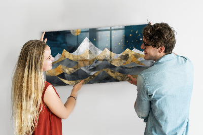 Quadro magnético decorativo Montanhas à noite