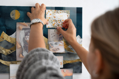 Quadro magnético decorativo Montanhas à noite