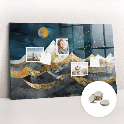 Quadro magnético decorativo Montanhas à noite