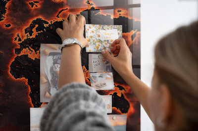 Painel magnético Mapa mundial