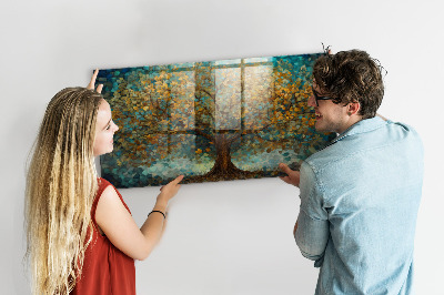 Quadro magnético decorativo Árvore de mosaico