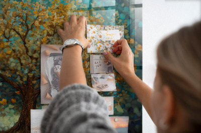 Quadro magnético decorativo Árvore de mosaico