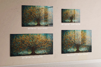 Quadro magnético decorativo Árvore de mosaico