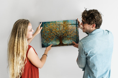 Quadro magnético decorativo Árvore de mosaico
