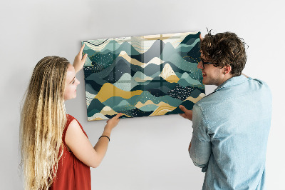 Painel magnético Montanhas ilustrativas