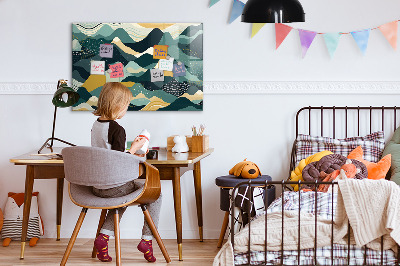 Painel magnético Montanhas ilustrativas