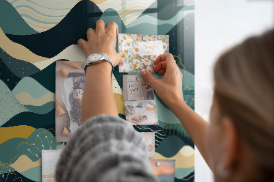 Painel magnético Montanhas ilustrativas