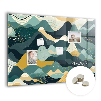 Painel magnético Montanhas ilustrativas