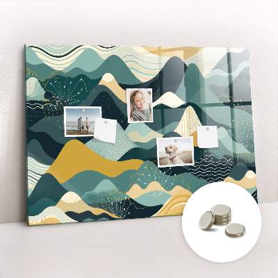 Painel magnético Montanhas ilustrativas