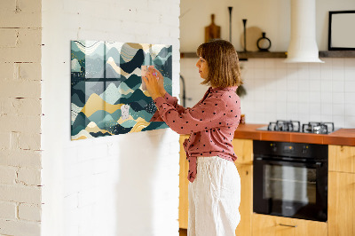 Painel magnético Montanhas ilustrativas