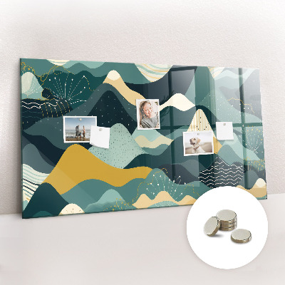 Painel magnético Montanhas ilustrativas