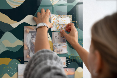 Painel magnético Montanhas ilustrativas