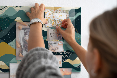 Painel magnético Montanhas ilustrativas