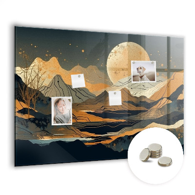 Quadro magnético decorativo Paisagem abstrata