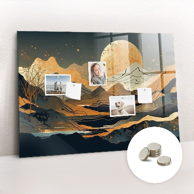 Quadro magnético decorativo Paisagem abstrata