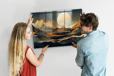 Quadro magnético decorativo Paisagem abstrata