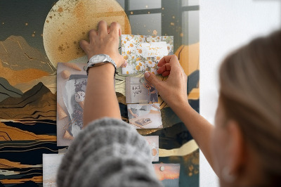 Quadro magnético decorativo Paisagem abstrata