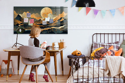 Quadro magnético decorativo Paisagem abstrata