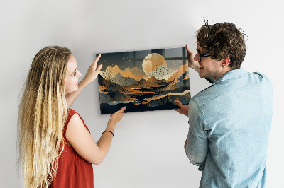 Quadro magnético decorativo Paisagem abstrata