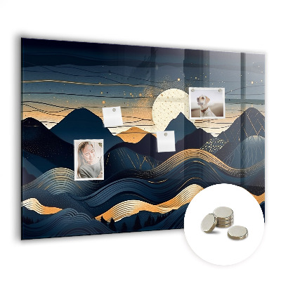 Painel magnético Paisagem do pôr do sol