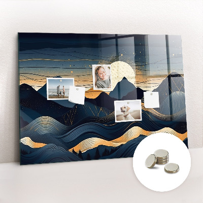 Painel magnético Paisagem do pôr do sol