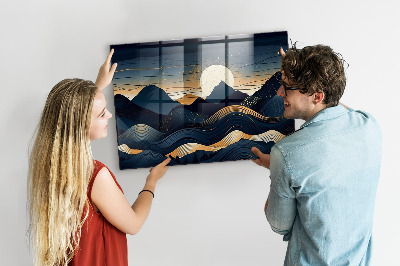 Painel magnético Paisagem do pôr do sol