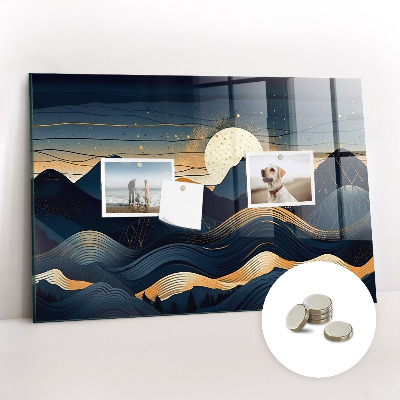 Painel magnético Paisagem do pôr do sol