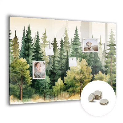 Quadro magnético decorativo Paisagem florestal