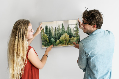 Quadro magnético decorativo Paisagem florestal