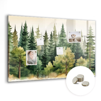 Quadro magnético decorativo Paisagem florestal