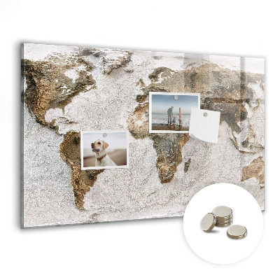 Quadro magnético de parede Mapa do mundo antigo