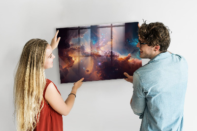 Quadro magnético decorativo Mundo das estrelas espaço