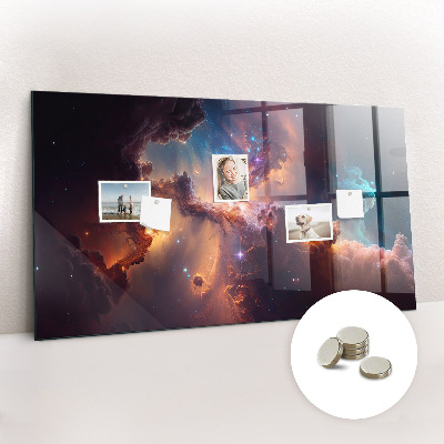 Quadro magnético decorativo Mundo das estrelas espaço