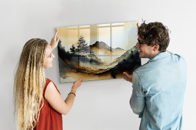 Quadro magnético decorativo Paisagem abstrata