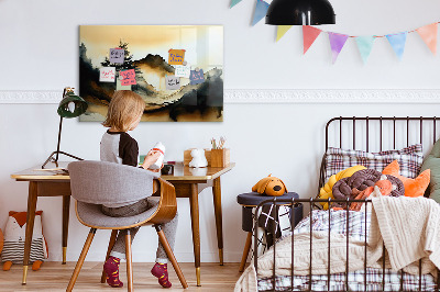 Quadro magnético decorativo Paisagem abstrata