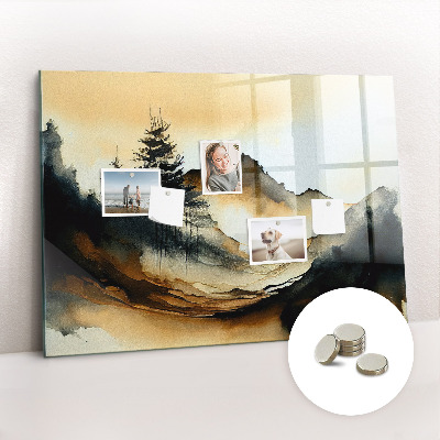 Quadro magnético decorativo Paisagem abstrata