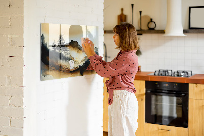 Quadro magnético decorativo Paisagem abstrata